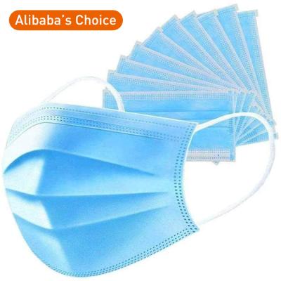 China Disposable Medical Care Diary Health Care Face Mask Face Mask Nonwoven Earloop Wearing 3 Ply for sale