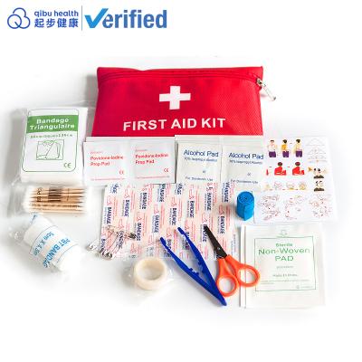 China Household Emergency Medical First Aid Kit Bag Pouch Small Medical Supplies First Aid Kit Bag High Quality Custom Home First Aid Box for sale