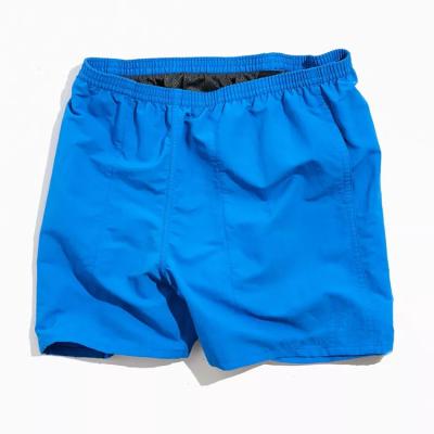 China custom made streetwear elastic solid blue color Anti-wrinkle waist cotton 100% smart shorts men for sale