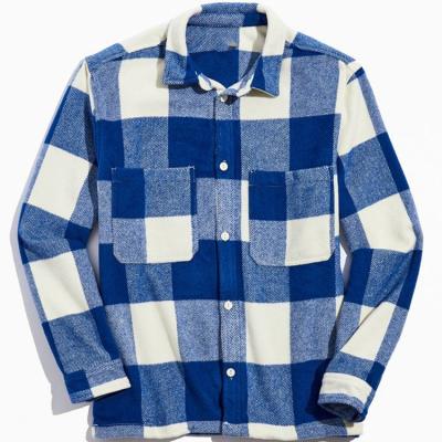 China Anti-pilling high quality custom design mens shirts sleeve long pattern fancy plaid cotton shirts for men for sale