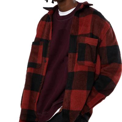 China Custom Fashion Trend Men's Winter Anti-pilling Flannel Thicken Long Sleeve Casual Loose Fit Plaid Shirt for sale