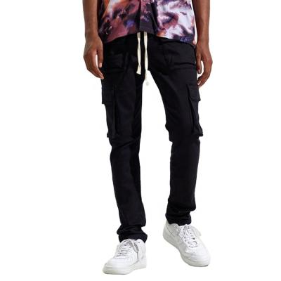 China Wholesale Anti-Wrinkle Mens Streetwear Cargo Pants Multi Side Pockets Plus Size Mens Sports Casual Pants Long for sale