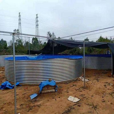 China Easy Assembly Factory Wholesale Best Selling Custom Size Round RARP Liner Fish Pond Tank Shrimp Pond for sale