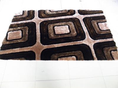 China Classic Polyester Silk Mixed Shaggy Carpet Floor Rug for sale