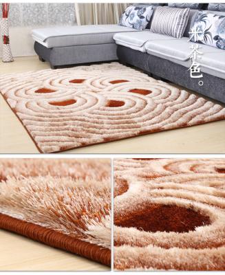 China SHIMAX 5D Modern Polyester Handmade Shaggy Carpet for Living Room New Design for sale