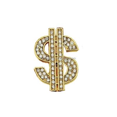 China Hot Selling Dollar Sign Nickel Free Gold Magnet USA Money Sign Fridge Magnet Spin Marker for sale