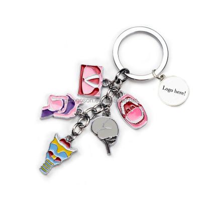 China Eco Friendly Key Ring Handbag Tooth Pendant for Dentist Gift Promotion Logo Toothbrush Tooth Shape Keychain for sale