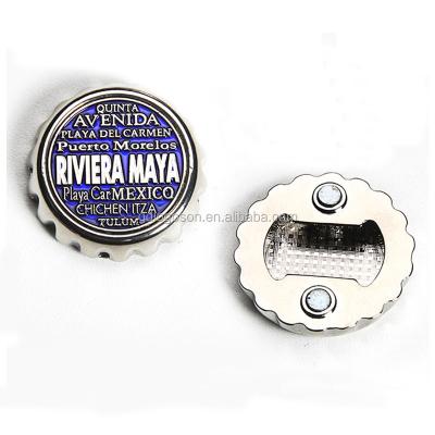 China Riviera Maya Souvenir Hat Bottle Opener Viable Multifunctional Bottle Opener With Magnet for sale