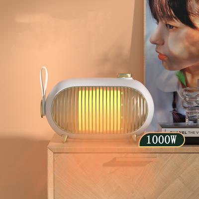 China Mini Personal Space Desktop Small Stand Hotel 1000W Electric Heater PTC Quick Warm Ceramic Home Heater 3s Portable Heater for sale