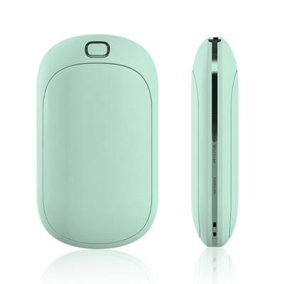 China Factory OEM 5200mah Outdoor Type-c 2 Left Rechargeable 1 Hand Warmer Winter Outdoor Handwarmer Fast Power Heating Pocket Bank for sale