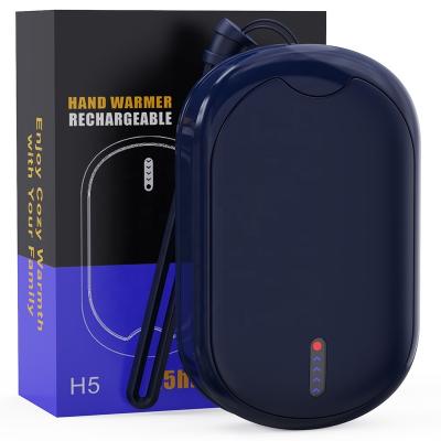 China 2021 New Arrivals Hotel Winter Mini USB Pocket Electric Current 10000mAh Electric Power Bank Portable Hand Warmer Rechargeable Cute Hand Warmer for sale