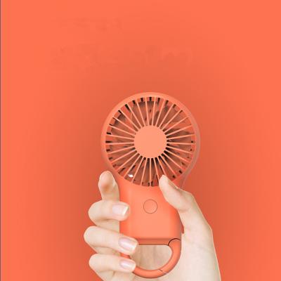 China Mini Hanging Ring Fan Pocket Portable Battery Powered Waist Fan Hand Held Fan with Colorful Light for sale