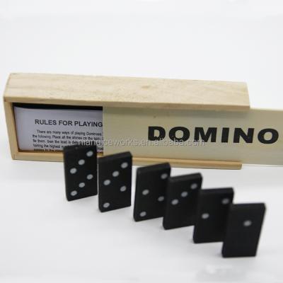 China Optional Wholesale Custom Logo 12 Domino Double Wooden Dominoes Set for sale