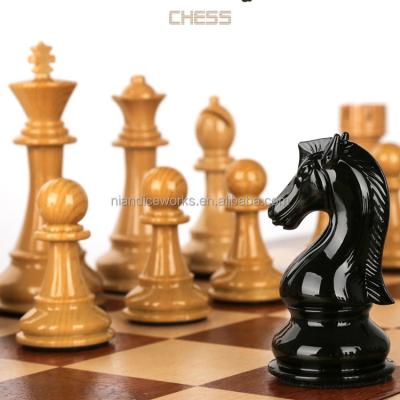 China Deluxe Luxurious Large Size, With Piano Lacquer On The Outside Plastic Chess For Kid Game Chess for sale