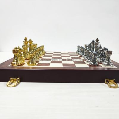 China Deluxe fullmetal alchemist chess made of wood and metal frame chess figures pieces for sale metal chest drawer and metal chess clock for sale