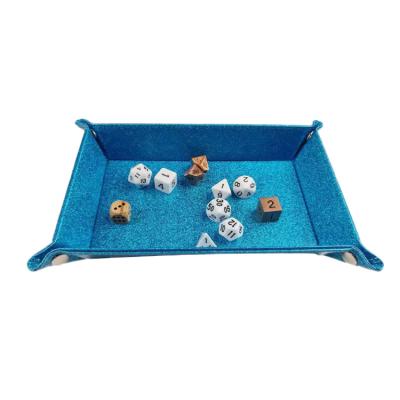 China Board Games Custom Various Shapes Leather Cat Dice Tray for sale