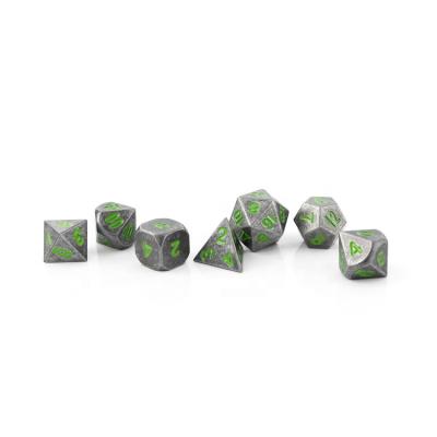 China Classic Engraved 14mm Engraved Polyhedral Metal Dies Set for sale