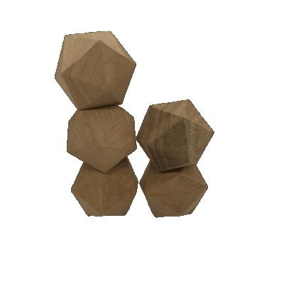 China D20s Nian wooden diceworks big dice for education and kids wooden d20 empty wooden dice for sale