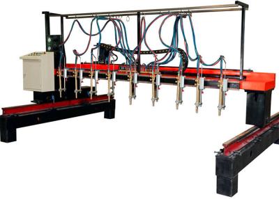 China 4000X12000 Strip Gas Cutting Machine , Step Motors 9+1 H Beam Welding Line for sale