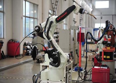 China Roboter-Schweißsysteme für Elektrofahrräder / Motorradrahmen RWS-Serie Robotik-Schweißstation mit 6-Achsen-Kawasaki-Roboterarm zu verkaufen