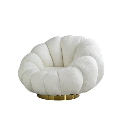 China Modular Sofa Chair Set Living Room White Cashmere Fabric Single Multi Purpose Small Sofa Chair for sale