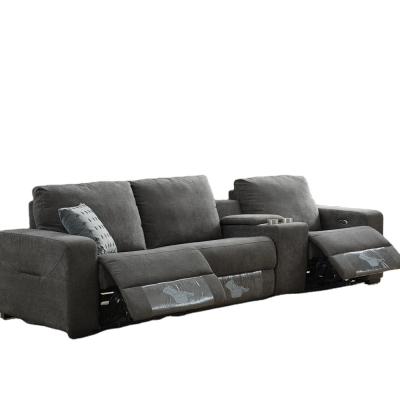 China Modern recliner chair reclining functional sofa set 3 seater electric recliner sofa with storage for sale