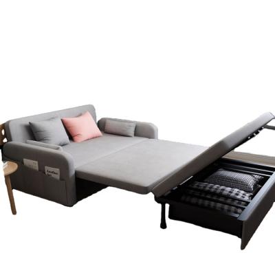 China Foldable Modern Fabric Stuffing Seat Multifunctional Sleep Sofa Bed Storage Bed Sofa Fold Explosion Bed for sale