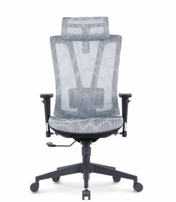 China Adjustable Modern Office Chair High Back Ergonomic Office Chair (Height) With Low Headrest Aluminum Office Chairs for sale