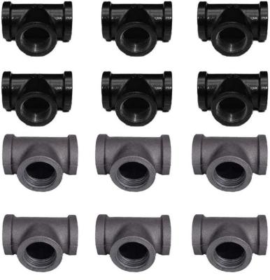 China Pipe Lines Connect 0.5/0.75/1 Inch Tee, Malleable Iron Pipe Fittings for sale