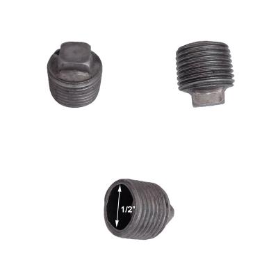 China Pipe Lines Connect Inch Gray Plug, Malleable Iron 1/2 Pipe Fittings for sale