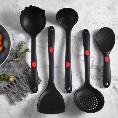 China QIAN HU Amazon Success Sustainable Kitchen Utensils Silicone Set Spatula 5pcs Nonstick Cooking Tools Silicone Kitchen Utensil Set for sale