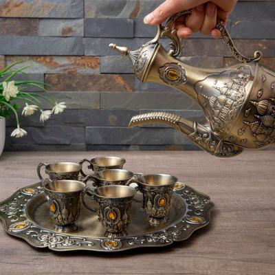 China Home Decoration Cast Iron Coffee Kettles And Teapots Arab Beauty Viable And Best Teapot Cup Set for sale