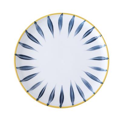 China Amazon Stocked European Style QIAN HU Style Hotel Dinner Plates Sets Online Hot Selling for sale