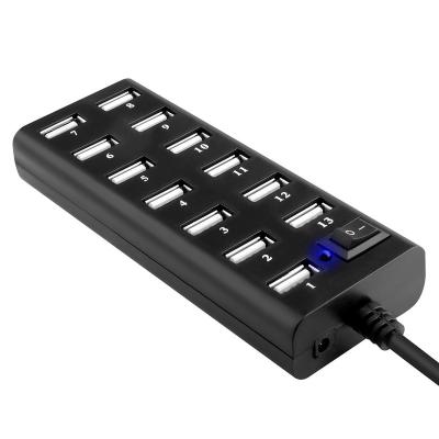 China ABS Plastic China Online Shopping All In One USB 13 Port Hub 2.0 With Switch for sale