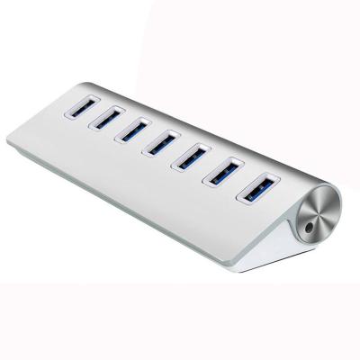 China Multiple Power Speed ​​Type C USB 3.0 Hub Computers Aluminum Alloy With 7 Port for sale