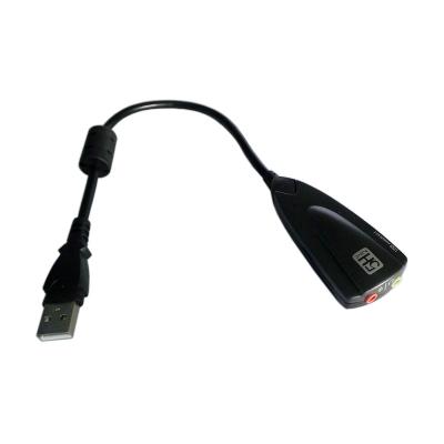 China USB 7.1 Plug and Play Virtual Surround Sound Card 5H v2 Equalizer Equalizer Adapter Steel Cable Channel for sale