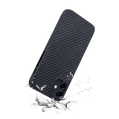 China Aramid Fiber Phone Case Super Slim Carbon Fiber Shockproof Cover For iPhone 11 and 12 Series for sale