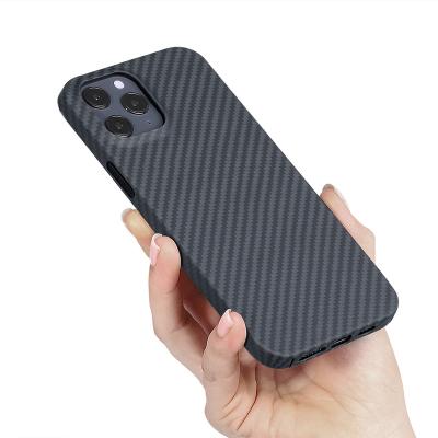 China Wholesale Super Slim Anti-drop 6.7 Aramid Carbon Fiber Phone Case For I Phone Max 12 Pro for sale