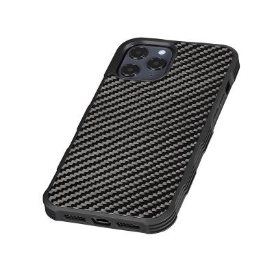 China Anti-fall Real Carbon Fiber Fashion Cell Phone Shockproof Case For Iphone 12 Pro Max for sale