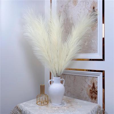 China Wedding Decoration 110cm Simulation Hot Fluffy Natural Pampas Grass /Home Decoration 2022 Sale Wedding Window Pampas for sale