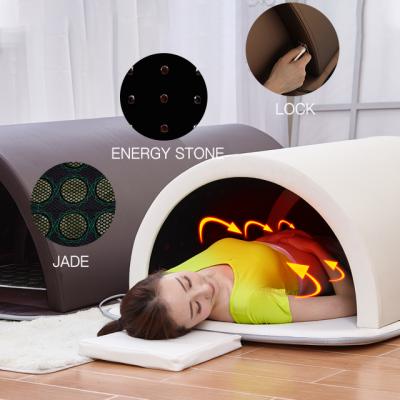 China Skin tightening 2021 best selling no emf far infrared sauna dome for detox and skin rejuvenating home use for sale