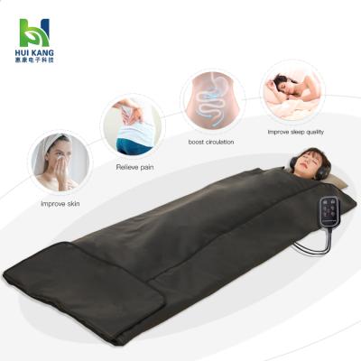 China Skin Tightening Best Selling Far Infrared Low Emf Body Wrap Sauna Blanket For Weight Loss And Detox for sale