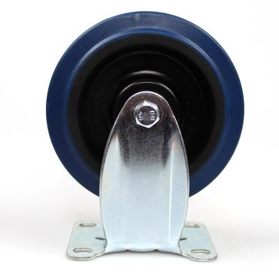 China 5 Inch Rigid Medium Duty Flat Rigid Elastic Casters for sale