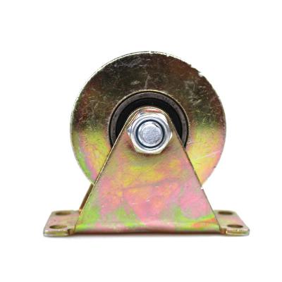 China Other 3 Inch V Type Colored Steel Pulley Casters for sale