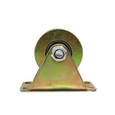 China Other 2.5 Inch V Type Colored Steel Pulley Casters for sale