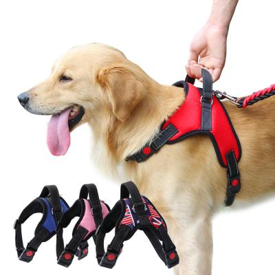 China Stocked Custom Reflective Adjustable Safety Non Pull On Sale Pet Lead Comfortable Running Dog Harness Whole Pet for sale