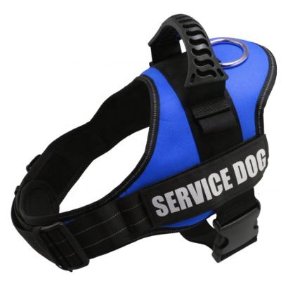 China Quick Release No Pull Reflective Dog K9 Dog Harness Heavy Duty Training Patrol Military Tactical Vest for sale