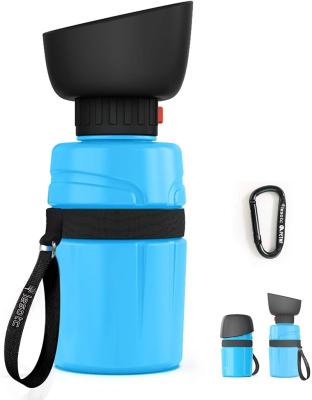 China Du voyage 2022 Stored Portable 600ml Plastic Dog Water Bottle Wholesale, Multifunctional Water Bottles For Dog Walking for sale