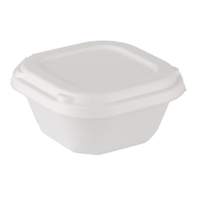 China 100% Eco-friendly & Biodegradable Disposable Serving Bowls With Lids Biodegradable Disposable Bagasse Container for sale