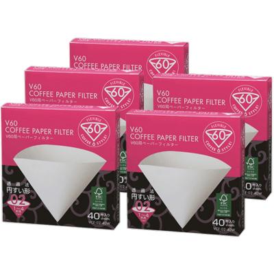 China 40pcs 80pcs Wine Filter Paper Sheet Cone Brown Viable Water Filter Paper For Lab Wood Permeable Paper for sale